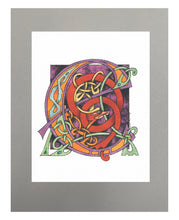Load image into Gallery viewer, 11X14 Matted Celtic Letter Print