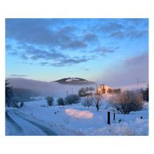 Load image into Gallery viewer, The Frost Moves into the Night Christmas Landscape Card
