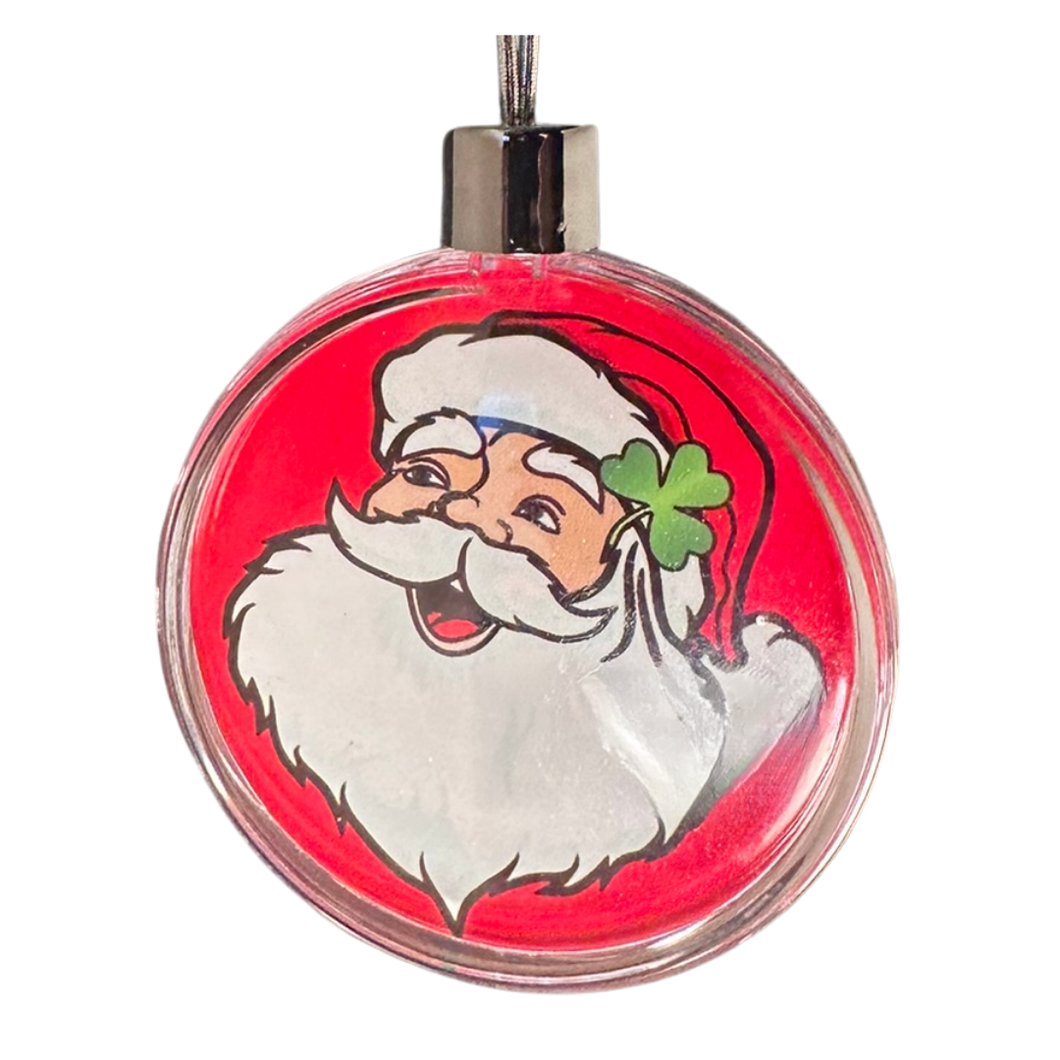 Santa with Opened Eyes Hanging Ball Ornament