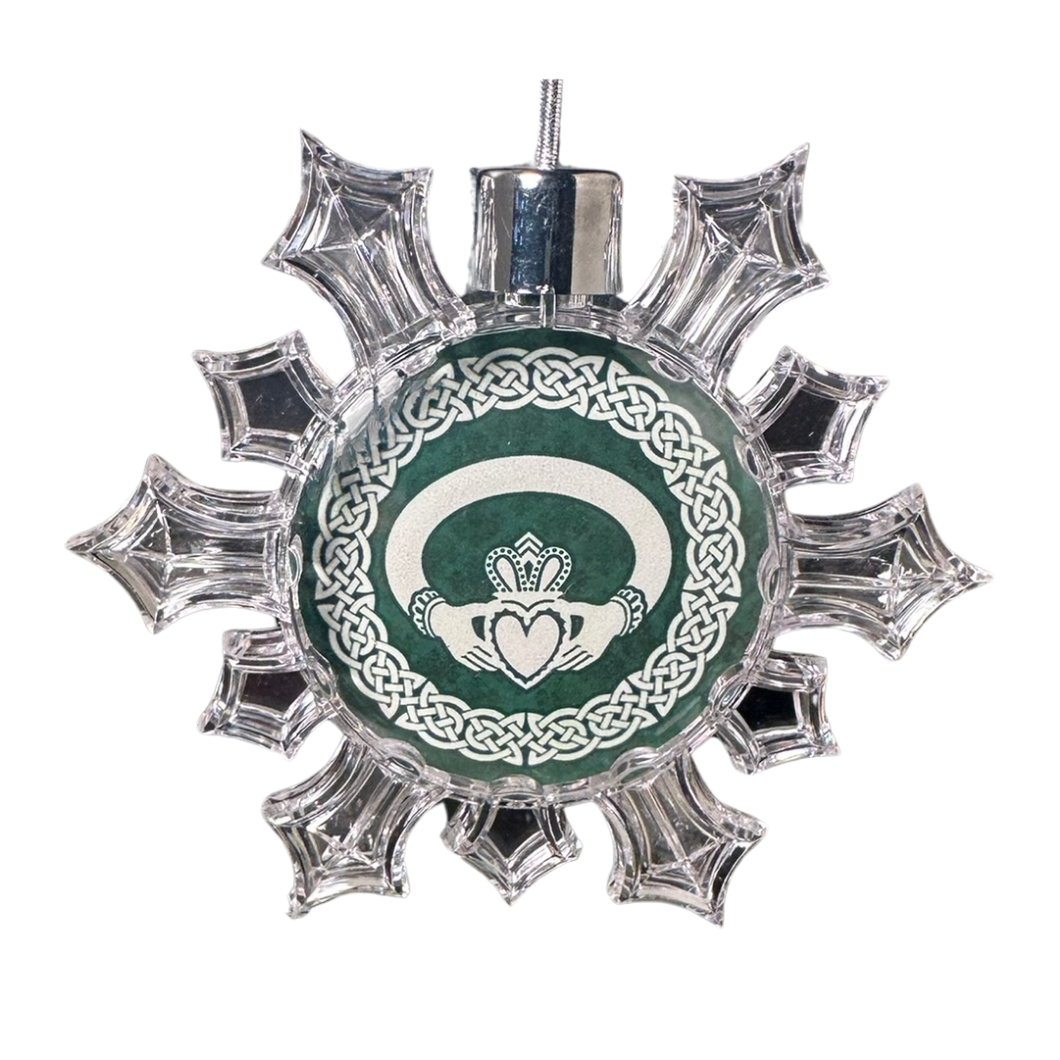 Claddagh Snowflake Small Ornament