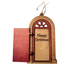 Load image into Gallery viewer, Red Georgian Door Wooden Ornament
