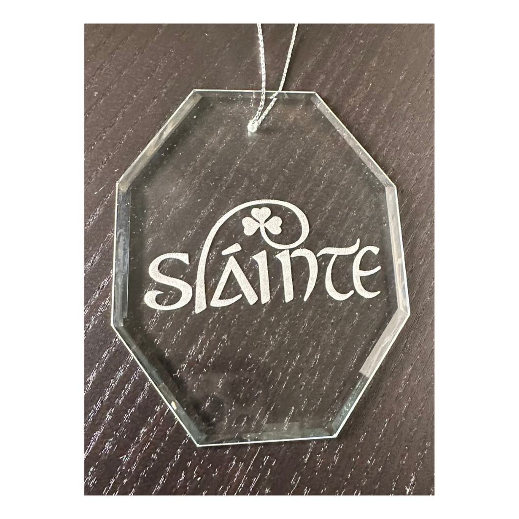 Slainte Glass Ornament