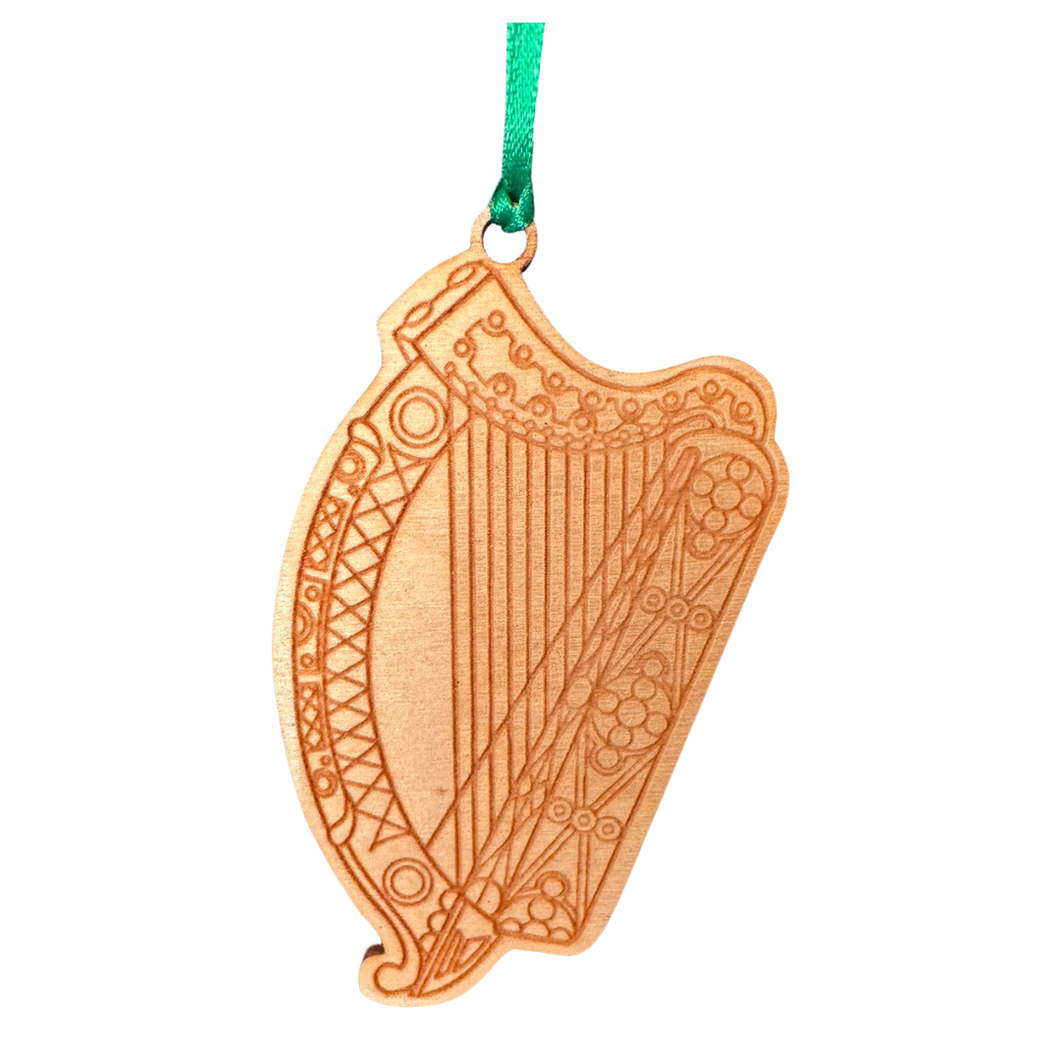 Harp Wooden Ornament