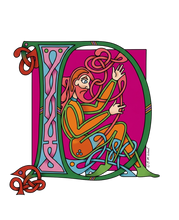 Load image into Gallery viewer, Celtic Letter Sticker
