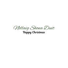 Load image into Gallery viewer, Irish Santa Print Christmas Protrait Card
