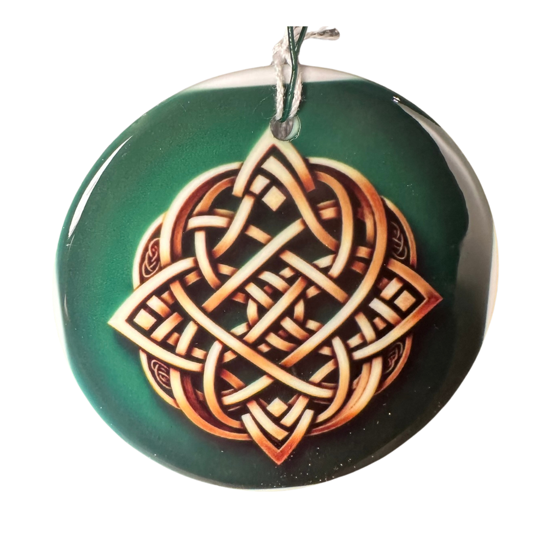 Golden Celtic Knot Ornament