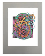 Load image into Gallery viewer, 11X14 Matted Celtic Letter Print
