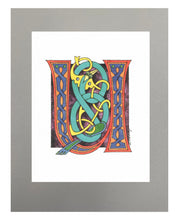 Load image into Gallery viewer, 11X14 Matted Celtic Letter Print
