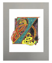 Load image into Gallery viewer, 11X14 Matted Celtic Letter Print
